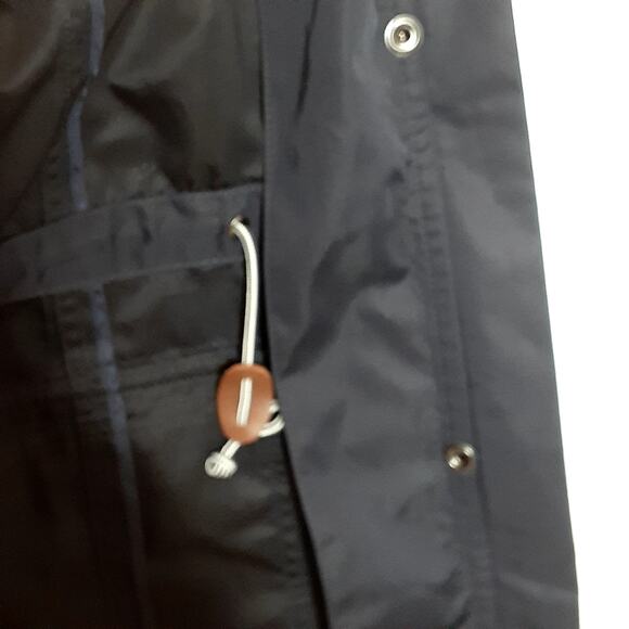 Talbots Rain Jacket Midnight Blue Size 2X Lots of Pockets Hood EUC - Picture 10 of 10